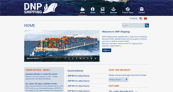 Desktop Screenshot of dnpshipping.com